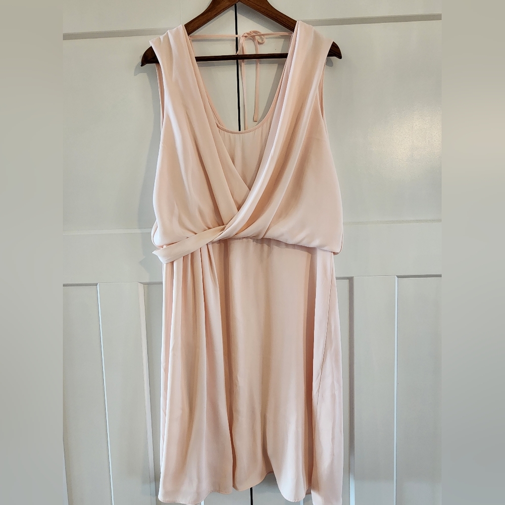 White House Black Market Blush Pink Mini Dress